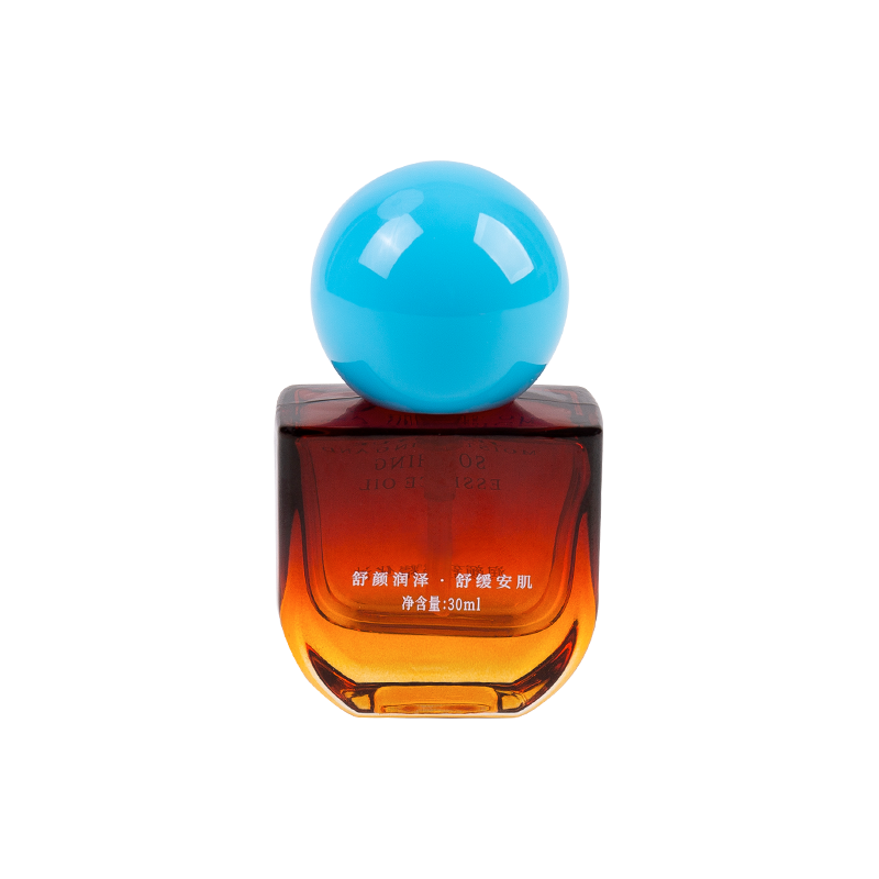 30ml jantarna staklena boca s nebesko plavom kapom ABS