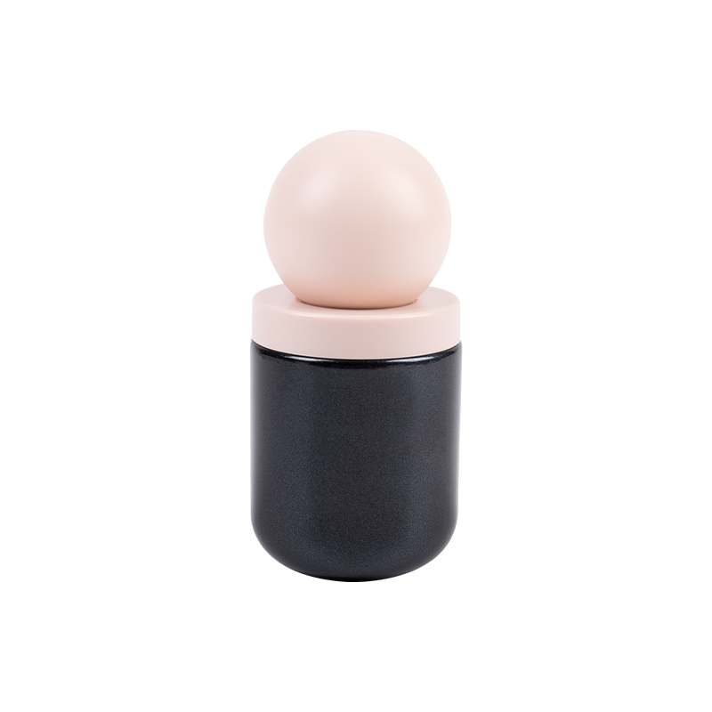 30ml mat staklena kozmetička boca s mekim sfernim ABS poklopcem