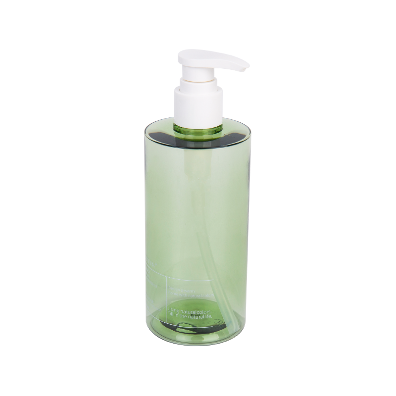 300 ml Elegantna visoka zelena boca PETG pumpe